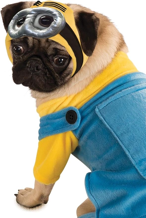 Rubie's mens - Rubie s Despicable Me Minion Pet Costume, Blue,yellow, L Neck 18 Girth 23 Back 22 US