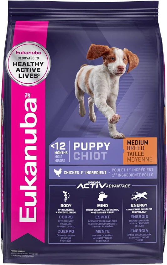 Eukanuba Puppy Medium Breed Dry Dog Food, 16 lb