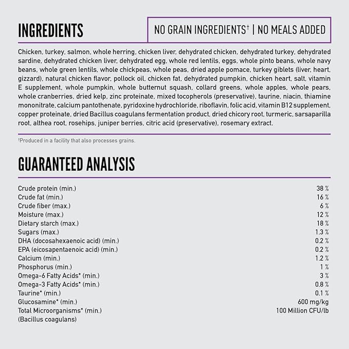 ORIJEN Dog Large Breed Puppy Recipe, 13lb, High-Protein Grain-Free Dry Puppy Food, Packaging May Vary