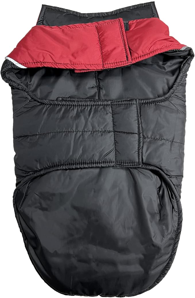 Pets First Collegiate Alabama Crimson Tide Puffer Vest for Dogs & Cats. Size Large. Warm, Cozy, and Waterproof Dog Coat, for Small and Large Dogs/Cats.