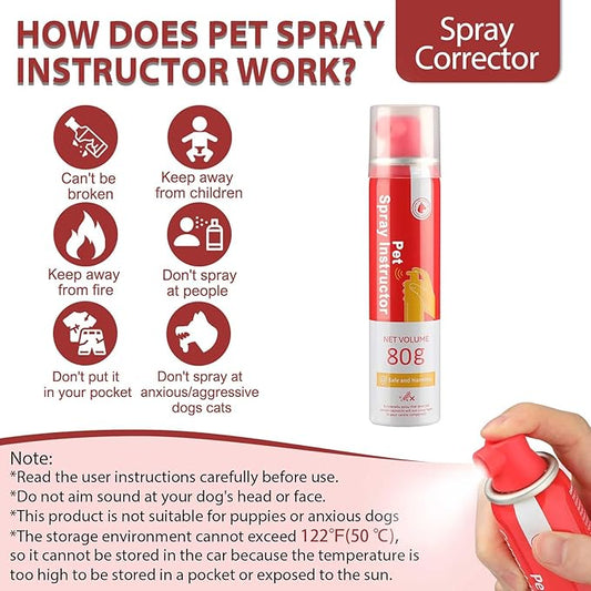 HGFLMR Spray Corrector Dog Trainer, 80ml 4 Pack Corrector for Dog to Stops Barking, Jumping Up, Food Stealing, Place Avoidance, Attacks & Unwanted Dog Behaviour.