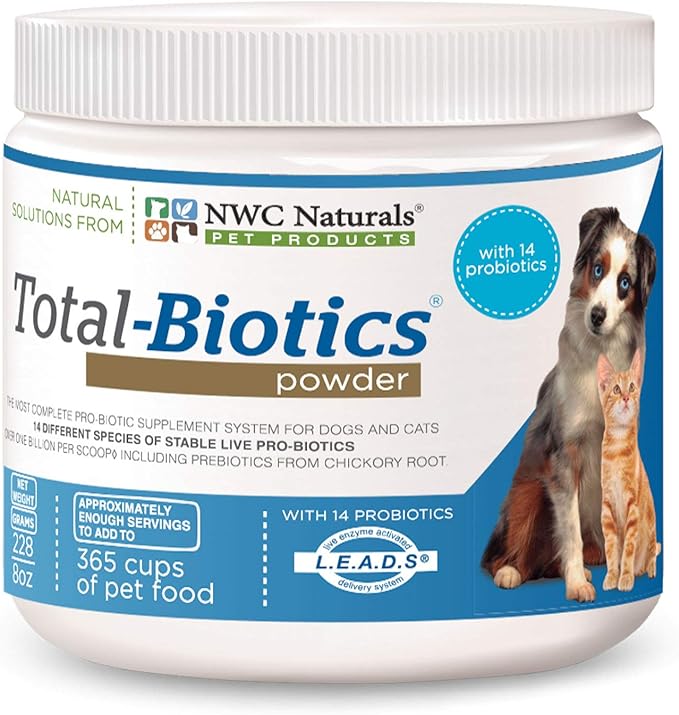 Total Biotics & Probiotics for Dogs and Cats, 365 Cups Treats, 8 ounces
