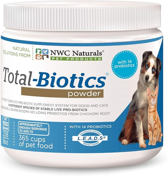 Total Biotics & Probiotics for Dogs and Cats, 365 Cups Treats, 8 ounces