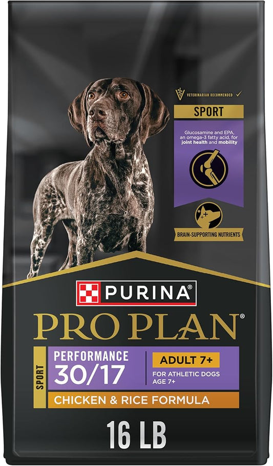 Purina Pro Plan SPORT Adult 7+ Performance 30/17 Chicken & Rice Forumula Dry Dog Food - 16 lb. Bag