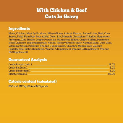 Pedigree High Protein Adult Soft Wet Dog Food Variety Pack, 3.5 oz Pouches, 30 Count