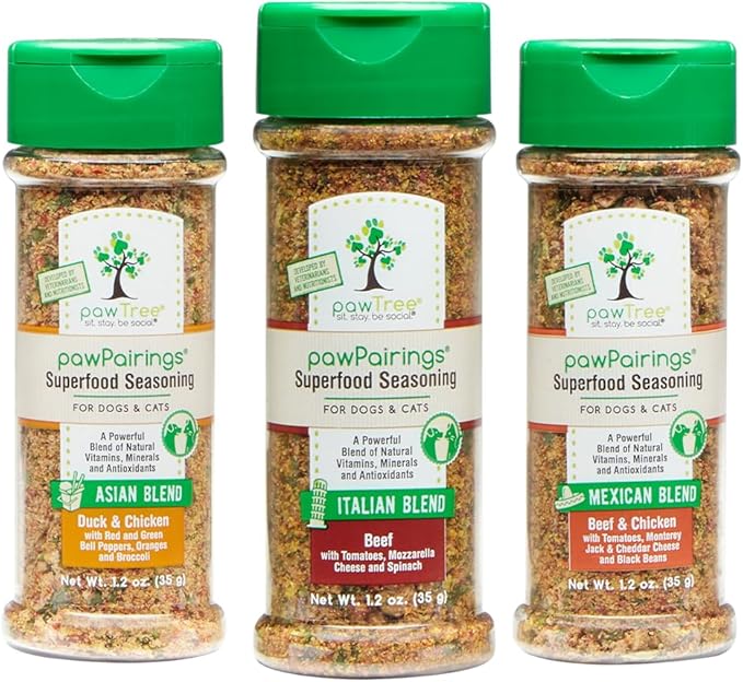 pawTree Healthy Food Toppers for Dogs & Cats - Appetite Booster with Freeze-Dried Proteins. Delicious Pet Food Seasonings and Flavor Enhancer for Picky Eaters & Appetite Stimulation (Chicken Medley)
