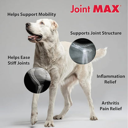PHS Joint MAX Triple Strength (TS) Chewable Tablets for Dogs - Glucosamine, Chondroitin, MSM - Vitamins, and Antioxidants - Hip and Joint Pain Relief and Support Supplement - Made in USA - 120 Tablets