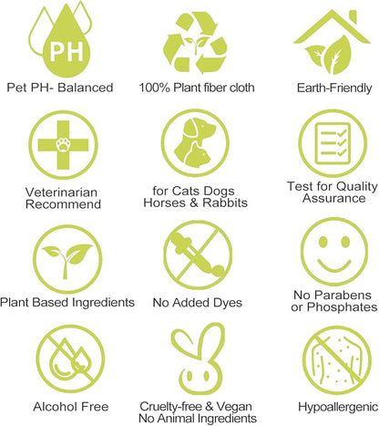 DR.EASY All Purpose 200ct Pet Wipes for Dogs and Cats,Unscented，Ears, Face, Butt, Body and Eye –Convenient, Nature，Home or Travel，Best Pet Supplies