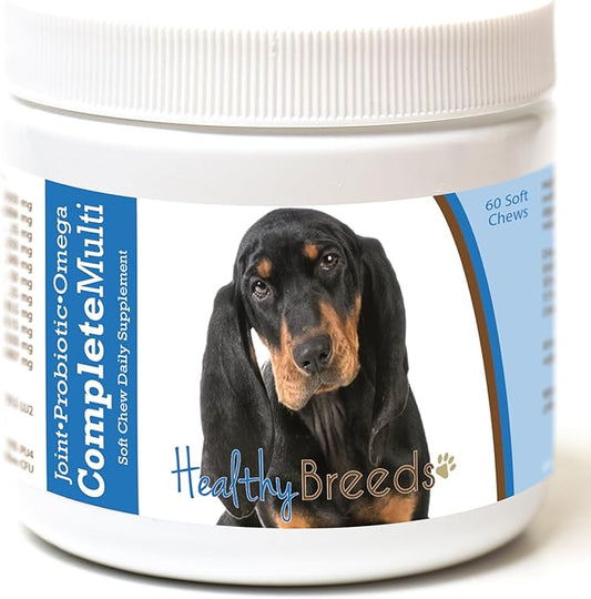 Healthy Breeds Black and Tan Coonhound All in One Multivitamin Soft Chew 60 Count