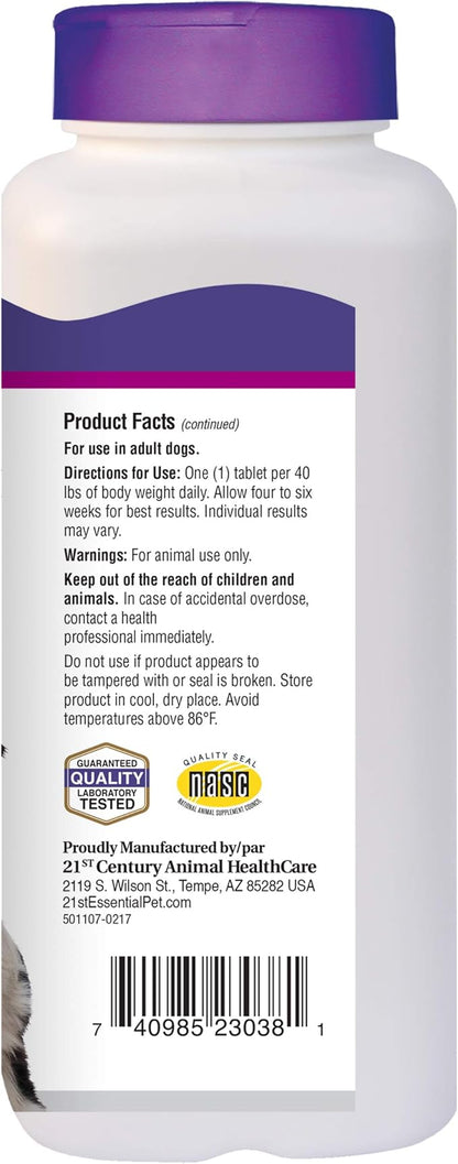 Essential Pet Adult Dog Hip & Joint Support Chewable Tablet Age 3+ with 500mg Glucosamine and 200mg Chondroitin (23038)