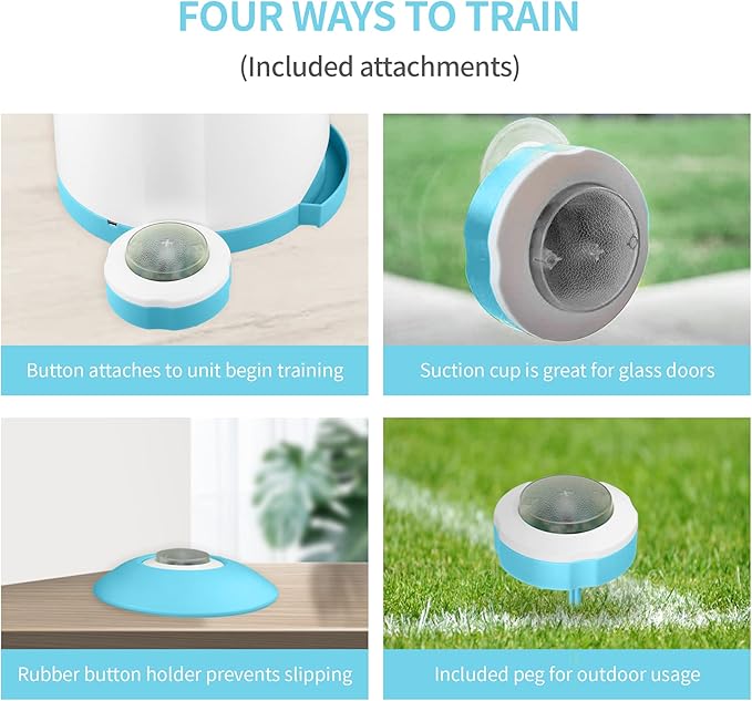 PETGEEK Automatic Treat Dispenser with Remote Button - Puzzle Memory Training Activity Toy- IQ Training Feeder for Dogs & cats (Blue)