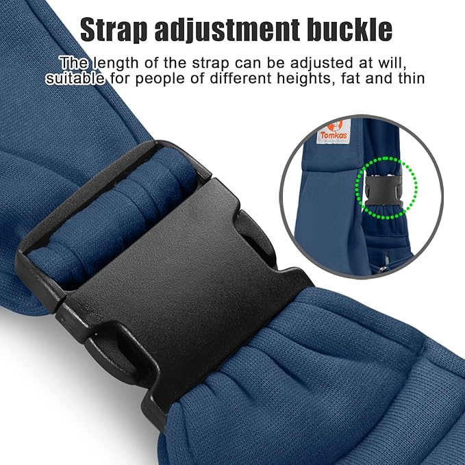 Tomkas Dog Sling Carrier for Small Dogs Puppy (Dark Blue, Adjustable Strap & Zipper Pocket)