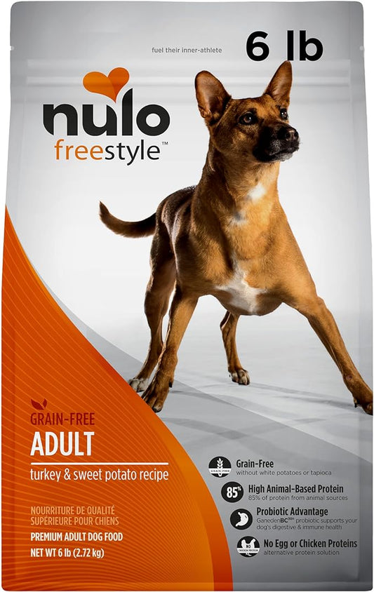 Nulo Freestyle Adult Dog Food, Premium All Natural Grain-Free Dry Small Kibble Dog Food, with BC30 Probiotic for Healthy Digestion, and High Animal-Based Protein with no Chicken or Egg Alternatives