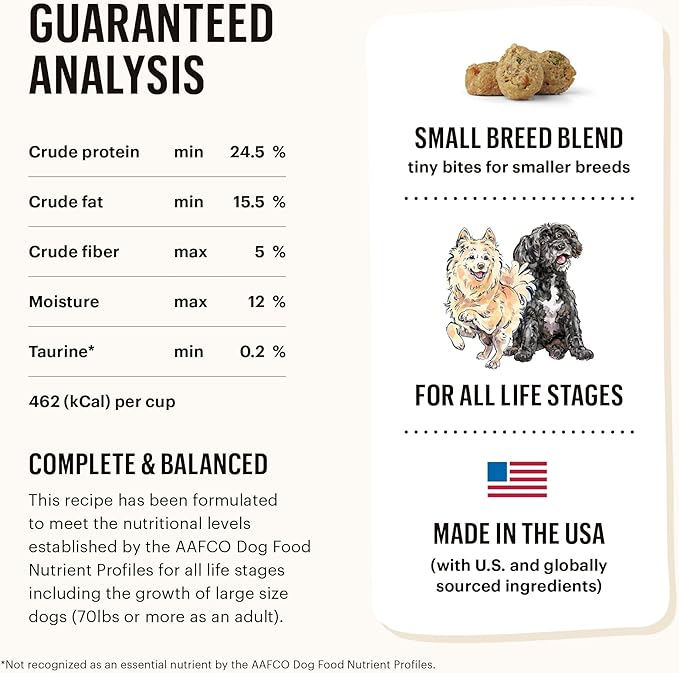 The Honest Kitchen Whole Food Clusters Small Breed Whole Grain Chicken Dry Dog Food, 4 lb Bag