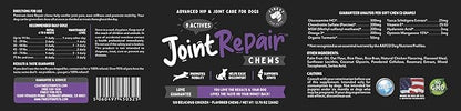 Advanced Joint Repair Hip & Joint Health Supplement for Dogs - Relieves Arthritis, Pain & Inflammation, Improve Mobility, Extra Strength Soft Chew Treats with Glucosamine, Chondroitin & MSM