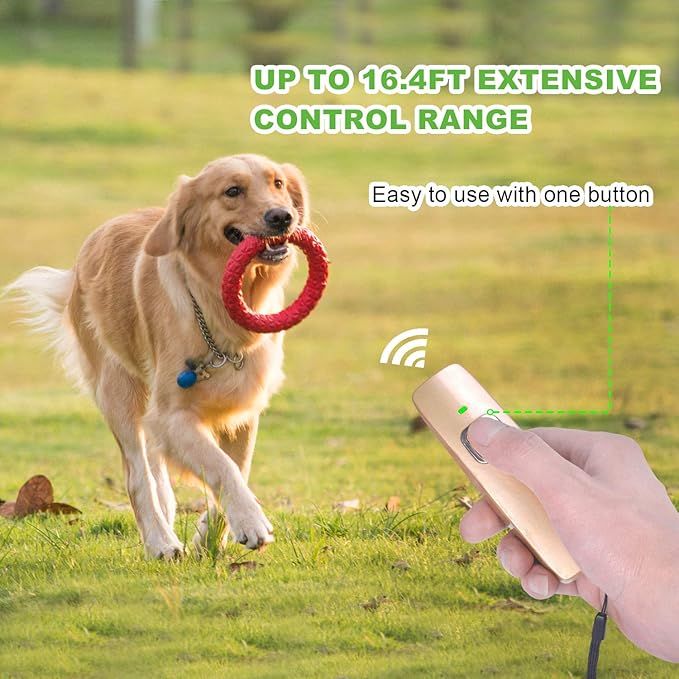 Ultrasonic Dog Barking Control Device, Anti Barking Device Dog Barking Silencer Dog Bark Deterrent Devices 20ft Range Dog Training & Behavior Aids Anti Bark Device
