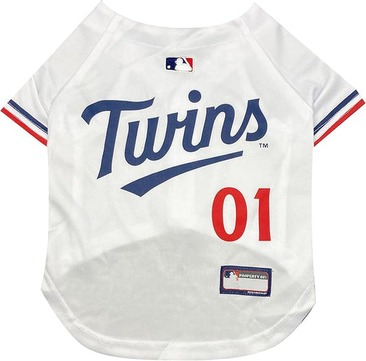 MLB Jersey for Dogs & Cats - Baseball Minnesota Twins Pet Jersey, X-Small.