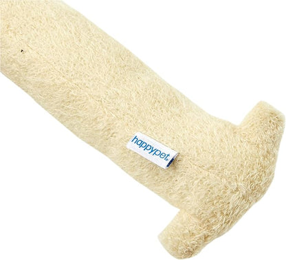 Loofa Dog 12" Plush Dog Toy, Colors May Vary