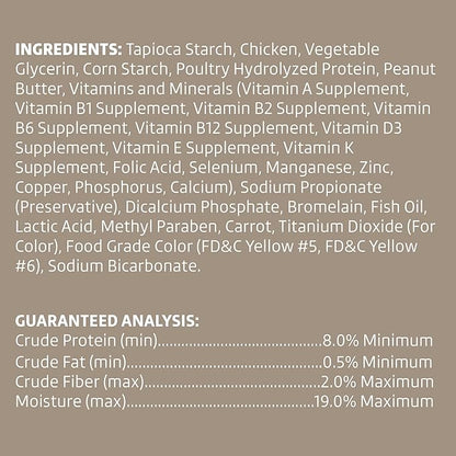 Amazon Brand - Wonder Bound Chicken Wrapped Medium Sticks, Peanut Butter Flavor - 8 Count - Rawhide-Free Dog Treats, Dental Health Chews for Plaque & Tartar Control, Easy to Digest, Long-Lasting