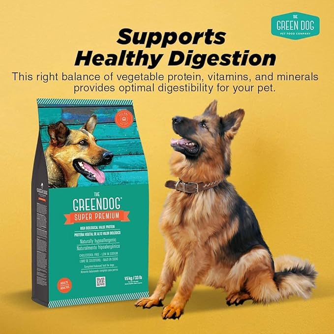 Super Premium Vegan Dry Dog Food for Adults Plant-Based Protein | Gluten & Junk-Free | Prevent Allergies & Diseases | Vegetable Flavor