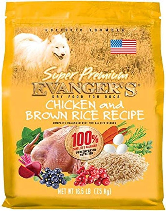 Evanger's Super Premium Chicken with Brown Rice Dry Dog Food
