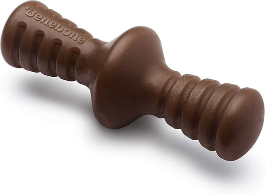 Benebone Zaggler Rolling Dog Chew Toy for Aggressive Chewers, Real Peanut, Made in USA, Small