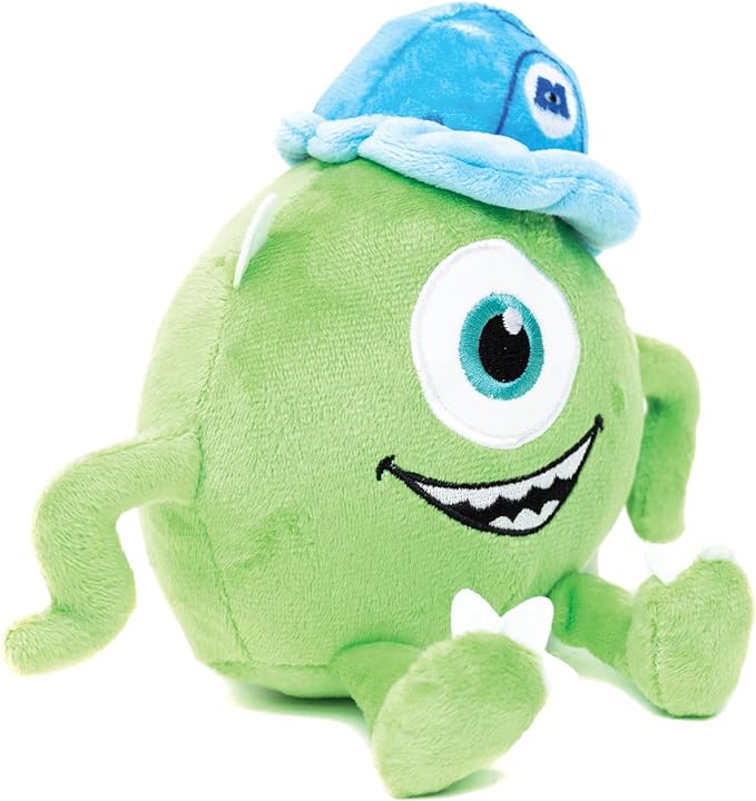 Buckle-Down Disney Dog Toy, Monsters Inc Mike Full Body Sitting Pose Pet Toy, Plush