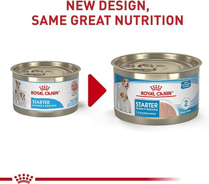 Royal Canin Size Health Nutrition Small Mother & Babydog Starter Mousse in Sauce Wet Dog Food, 5.1 oz can (24-count)