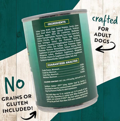 Midwestern EARTHBORN Dog Food [K95 Turkey] [13 oz] (12 cans)