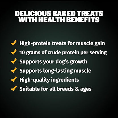 Bully Max Muscle Builder Soft Chews for Dogs and Puppies - Training Supplements Chews for Puppy and Adult Dog - Dog Food Treats for Muscle Gain - All Dog Breeds & Ages, 75 Delicious Soft Chews