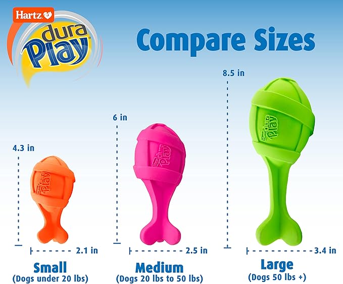 Hartz DuraPlay Bacon Scented Dog Toys Small