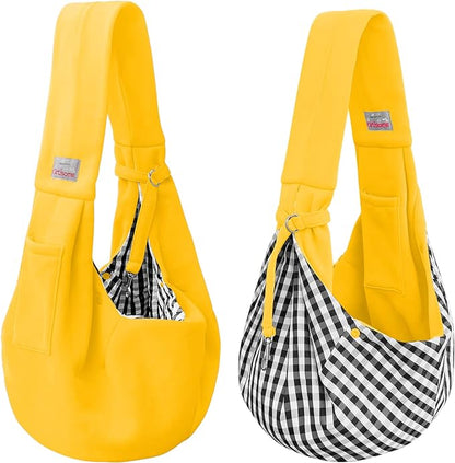 Dog Carrier Sling - Stylish and Convenient - Comfortable Dog Purse for Traveling - Secure Bag for On-The-Go Pet Parents - Perfect for Small Dogs - Fashionable and Functional - stay Hands-Free
