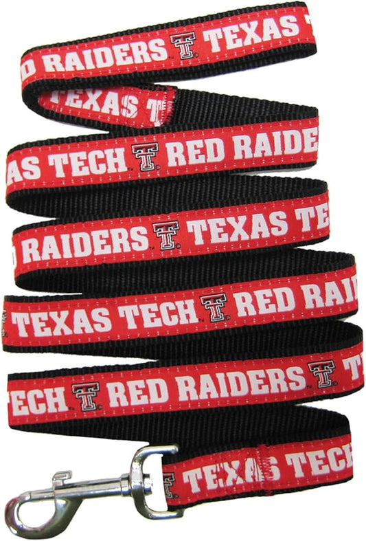 Pets First Collegiate Pet Accessories, Dog Leash, Texas Tech Red Raiders, Large