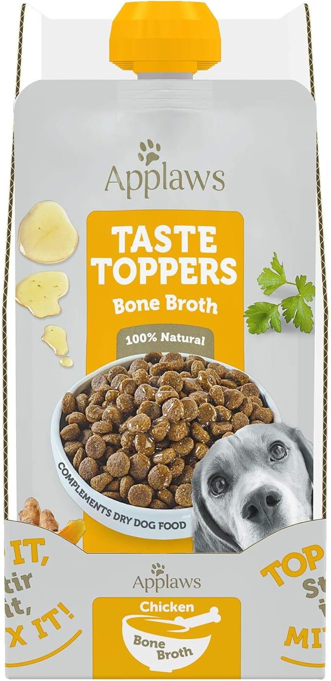 Applaws Taste Toppers Chicken Bone Broth Wet Dog Food, 7.1 oz.
