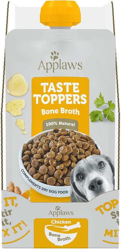 Applaws Taste Toppers Chicken Bone Broth Wet Dog Food, 7.1 oz.