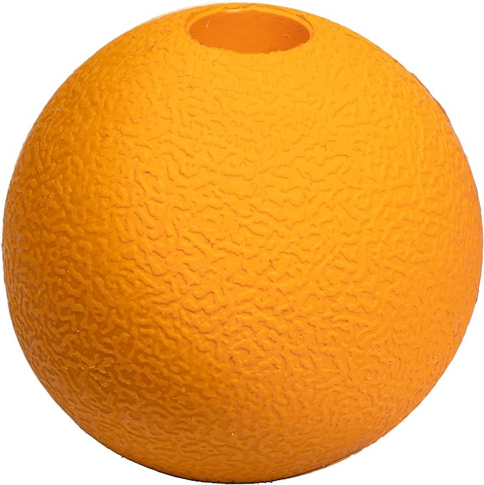 Amazon Basics Supreme Rubber Toy Dog Balls, 2.5-Inch, 3-Pack, Blue, Orange