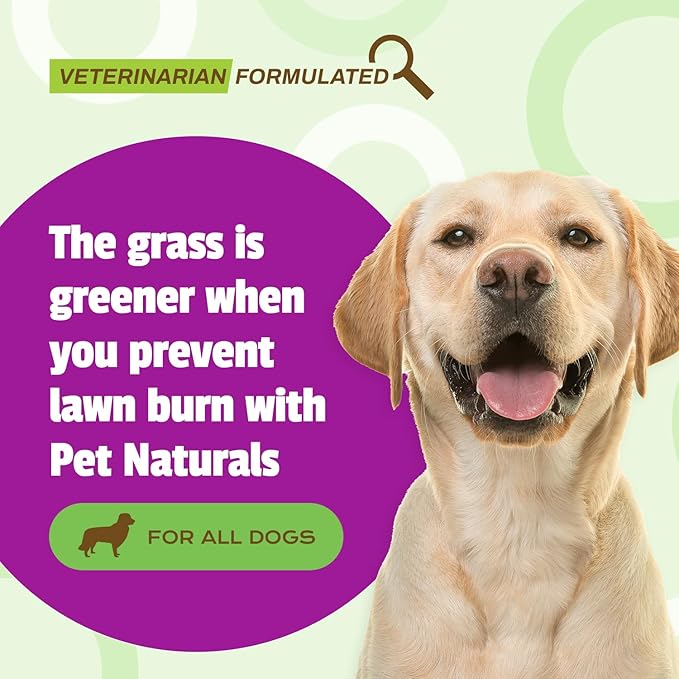 Pet Naturals Lawn Aid Dog Urine Neutralizer for Lawn - 60 Chicken-Flavored Chews - Healthy Dog Treats for PH Balance in Urine Maintain Green Grass and Support Bladder & Urinary Tract Health