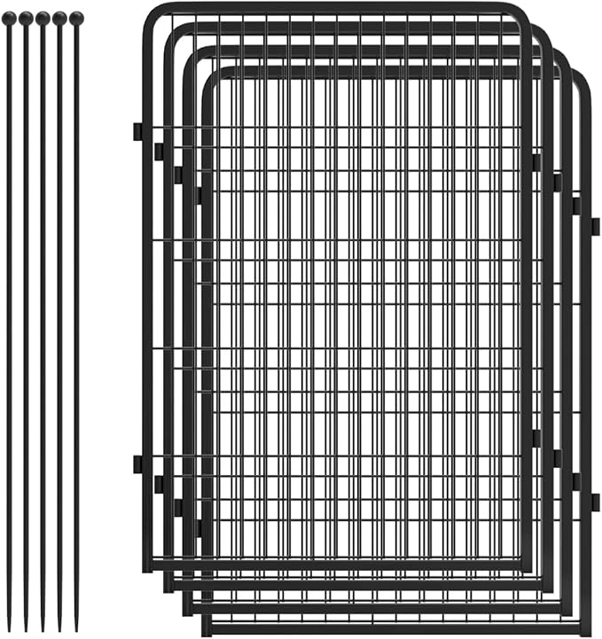 FXW Rollick Dog Playpen for Yard, RV Camping│Patented, 40 inch 4 Panels