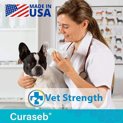 Curaseb Dog Ear Infection Treatment Solution – Soothes Itchy & Inflamed Ears – Cleans Debris and Buildup - 8oz