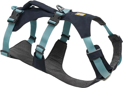 Ruffwear, Flagline Dog Harness, Lightweight and Reflective, No Pull Dog Lift Harness for Hiking, Running and Everyday Use, Basalt Gray, Small
