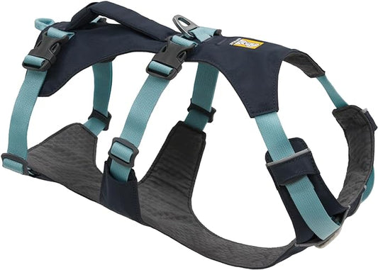 Ruffwear, Flagline Dog Harness, Lightweight and Reflective, No Pull Dog Lift Harness for Hiking, Running and Everyday Use, Basalt Gray, X-Small