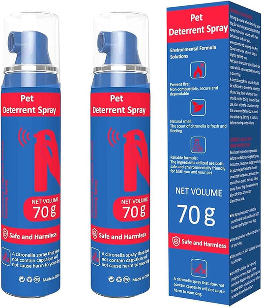 Pet Instructor Spray for Dog, 70ml Spray Corrector Dog Trainer, Safe Humane & Effective Stop Barking, Jumping Up, Food Stealing, Dog Fights & Attacks, Help Stop Unnecessary Dog Behaviour (2 Pack)