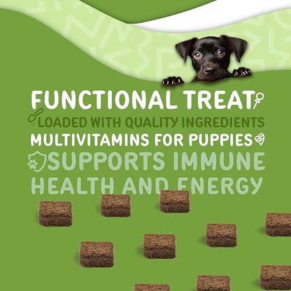 waggedy Daily Essentials Puppy — Full-Spectrum Functional Treats, Small or Large Breed Puppy Supplements — Dog Supplements & Vitamins — Puppy Essentials (60 Chews)
