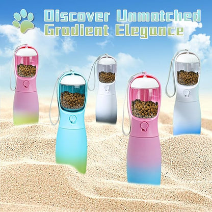 Travel Dog Water Bottles, Portable Dog Essentials for Outdoor, Trendy Dog Accessories for Small Medium Large Dogs, Food Grade Dog Water Bowl Dispenser, Gifts for Dog (19Oz, Blue&Green)
