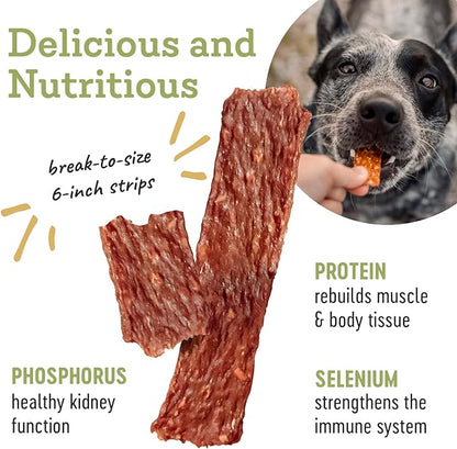 Farm Hounds Duck Strips for Dogs, Natural & Healthy Dog Jerky Treats, Dog Chews & Snacks for Training & Rewarding, Made in USA, Duck Strip Treat, 4.5oz