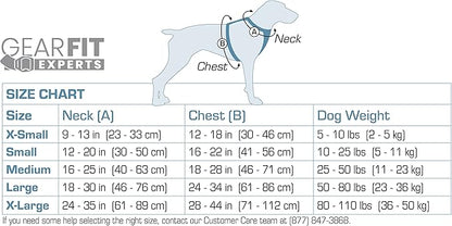 Kurgo Journey Air Dog Harness, Vest Harnesses for Dogs, Pet Hiking Harness for Running & Walking, Reflective, Padded, includes Control Handle, No Pull Front Clip (Coastal Blue, Small)