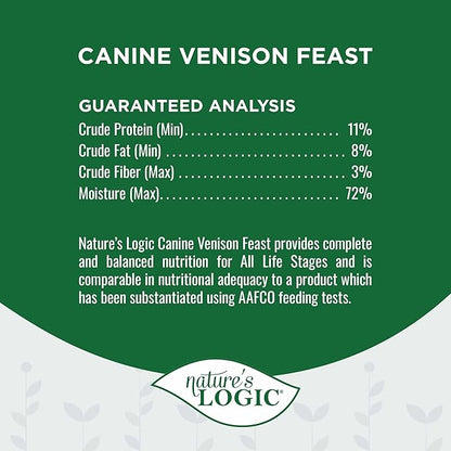 Natures Logic NL00103 Venison Feast Wet Dog Food, One Size