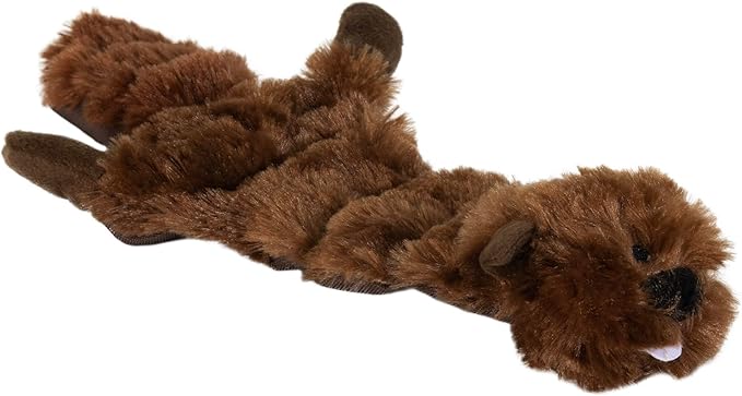 Hyper Pet Critter Skinz Beaver Super Squeaker Plush Dog Toy, Large