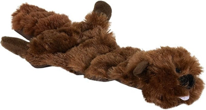 Hyper Pet Critter Skinz Beaver Super Squeaker Plush Dog Toy, Large