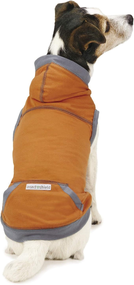 Insect Repellant Lightweight Hoodie for Protecting Dogs from Fleas, Ticks, Mosquitoes & More 20-Inch